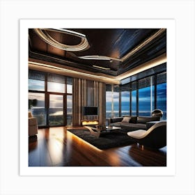 Modern Living Room 4 Art Print