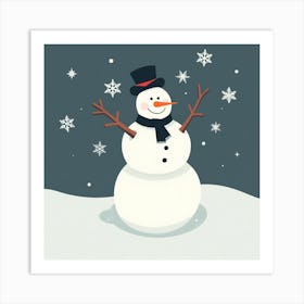 Asm Snowman Celebrating The New Year 2025 9360c3e8 51fc 4710 97d6 A5d4a950e480 Art Print