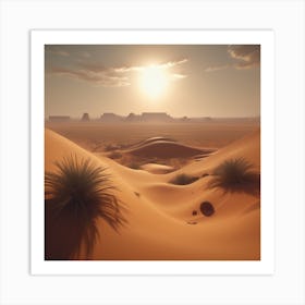 Desert Landscape 86 Art Print