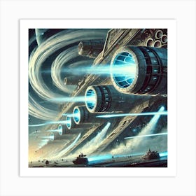 Celestial Class Battleship Air Weaponry Art Print