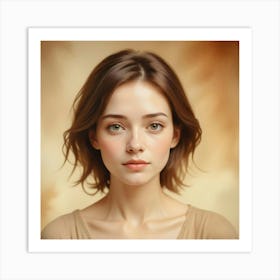 Portrait Of A Young Woman 10 Art Print