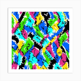 Colorful Shapes Abstract Art Print