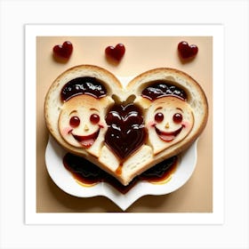 Heart Shaped Bread 6 Art Print