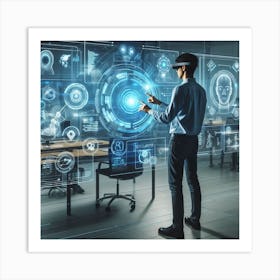 man working in office Art Print