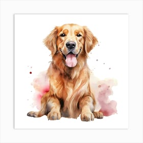 Golden Retriever Dog 3 Art Print