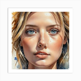 Portrait Of A Woman 47 Art Print