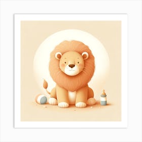 Cute Lion 1 Art Print