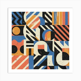 Abstract Geometric Pattern 4 Art Print