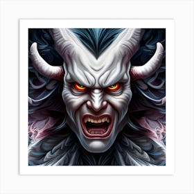 Demon Head 2 Art Print