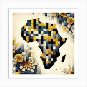 Africa in Bloom Art Print