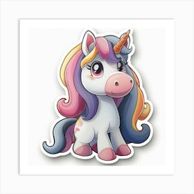 Unicorn Sticker 65 Art Print