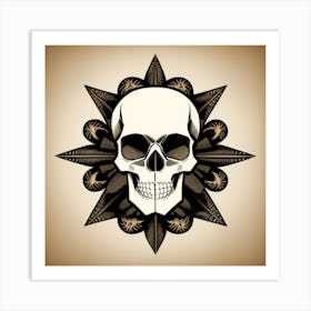 Halloween Skull Art Print