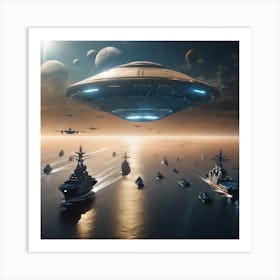 Alien Spaceship 2 Art Print