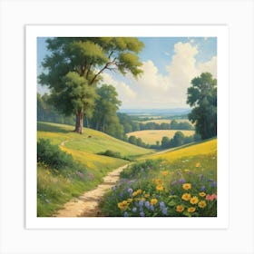 Summer Landscape Art Print 1 Art Print