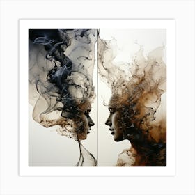 Smoke And Fire Art Print