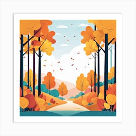 Autumn Background 1 Art Print