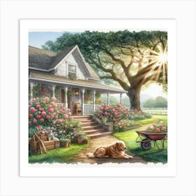House In The Country Art Print
