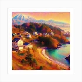 California Sunset Art Print