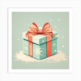 Christmas Gift Box Art Print