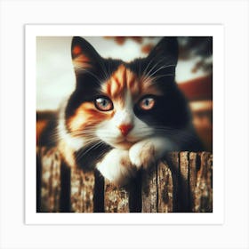 Calico Cat Art Print