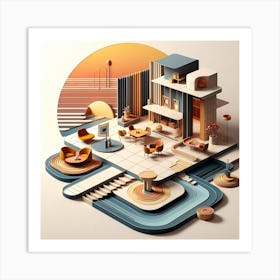 3d Illustration 1 Art Print