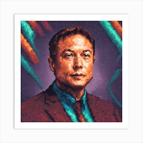 Elon Musk Art Print