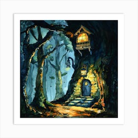 Fairy House In The Forest 1 Art Print