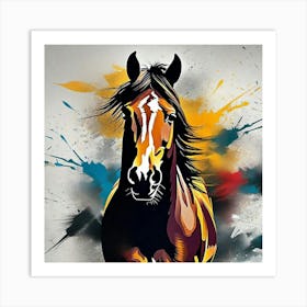 Horse Painting 4 Art Print