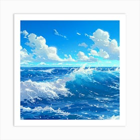 Ocean Waves Art Print