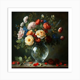 Flowers In A Vase 13 Art Print
