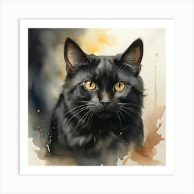 Black Cat 5 Art Print