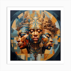 Three African Women 3 Art Print