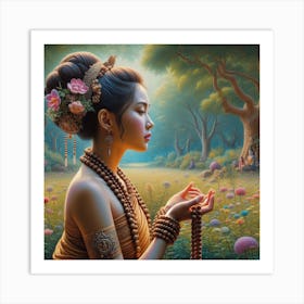 Thai Woman Art Print