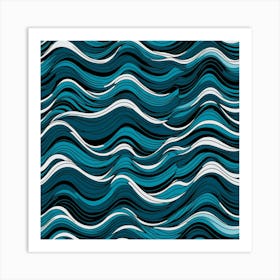 Abstract Wave Pattern 1 Art Print