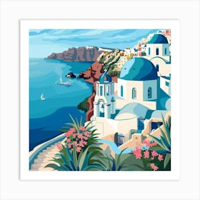 Oia, Island Greece 3 1 Art Print