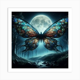 Butterfly In The Forest 44 Art Print