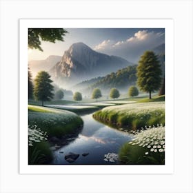 Landscape Painting 54 Art Print