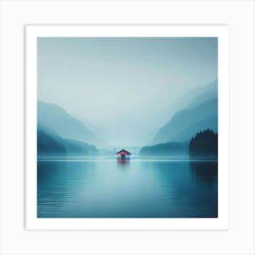 House On A Lake 1 Art Print