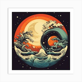 Yin Yang 10 Art Print