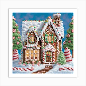 Gingerbread House 1 Art Print