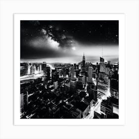 New York City At Night 29 Art Print