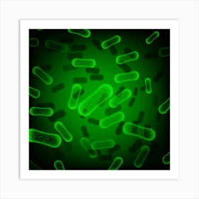 Bacteria - Bacteria Stock Videos & Royalty-Free Footage Art Print