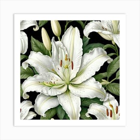 White Lily 1 Art Print