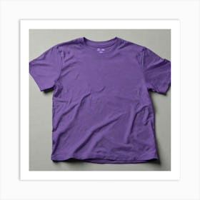 Purple Tee Shirt Art Print