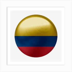 Colombia Flag Country National Art Print