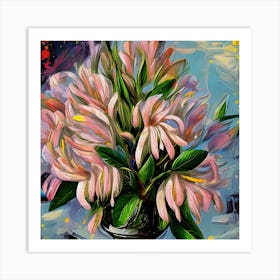 Alstroemeria Flowers 32 Art Print