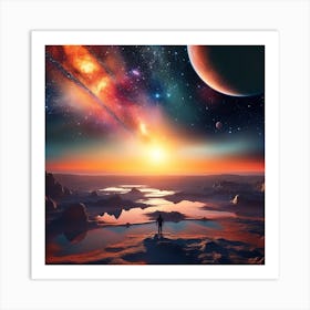 Space Landscape 2 Art Print