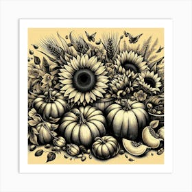 Autumn harvest Art Print