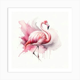 Pink Flamingo 1 Art Print