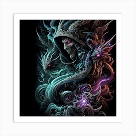 Demon Skull 1 Art Print